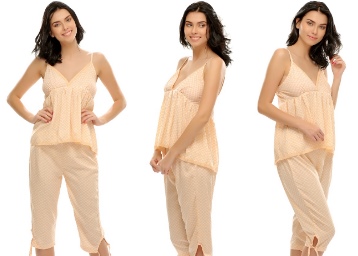 PRINTED CAPRI & CAMI NIGHTWEAR SET at Just Rs.379