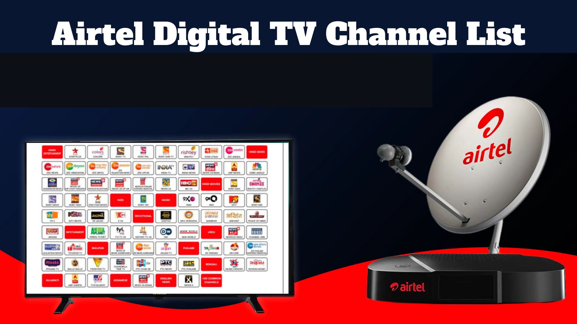 Airtel Digital TV Channel List with Price (Latest 2024)