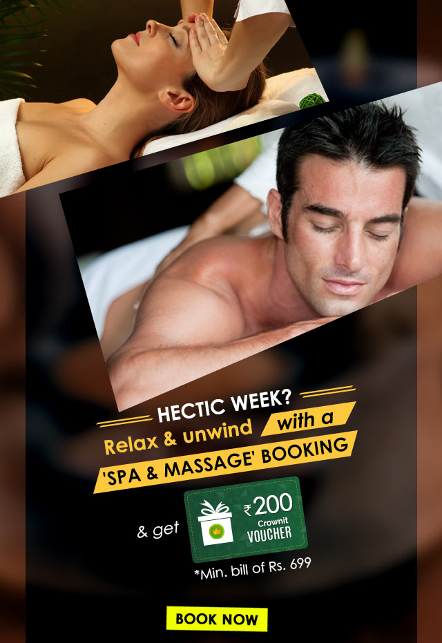 Book a Spa or Salon and get Crownit voucher of Rs 200