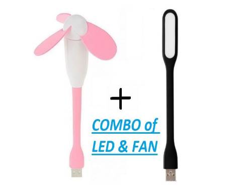 The 99 Store:- Combo of USB Fan And USB Led Light at Just Rs. 99