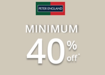 Peter England Collection – Minmum 40% off + 30% Cashback Via Paytm