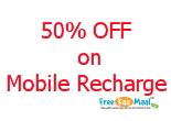 50% OFF on Mobile Recharge - New User | 25% OFF - Old User 