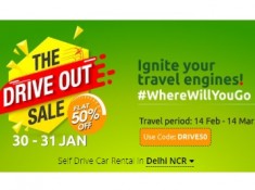 The Drive Out Sale - Flat 50% off on Zoomcar Rentals
