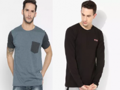 STEAL - Minimum 70% Off On Men's T-shirts From Rs. 159