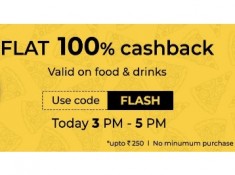 Flash Sale - Get 100% Cashback Up To Rs. 250 On Nearbuy
