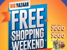 Free Shopping: Shop Rs. 3000 & get Rs. 3000 Back and Chance to win one Year Free shopping