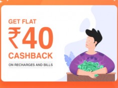 Flat Rs. 40 Cashback On Minimum Recharge Of Rs. 40 [ Selected User ]