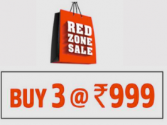 Red Zone Sale : Buy 3 At Rs. 999 & 2 @ 599 On Brand Factory !