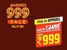 Brand Factory “Madness 999” Sale- Buy Products Worth ₹2499 in Just ₹999